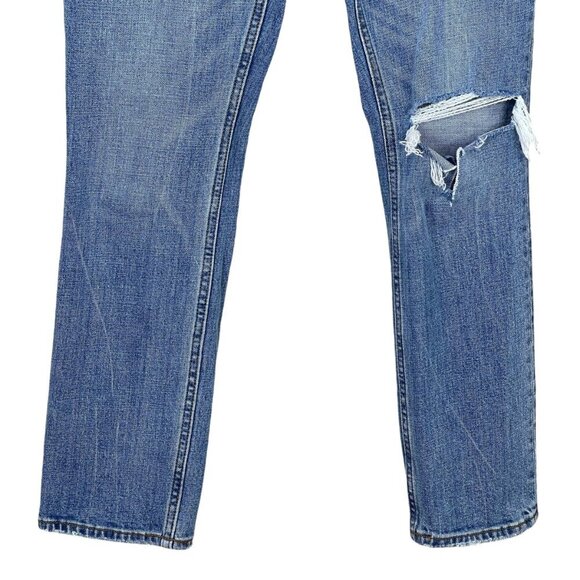 Abercrombie & Fitch Jeans 26 Curve Love 90s Slim Straight Denim Casual Ripped - Picture 3 of 8